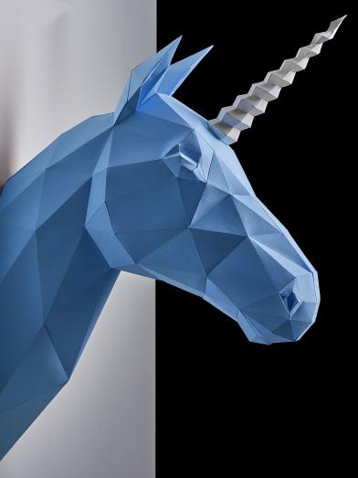 Blue unicorn