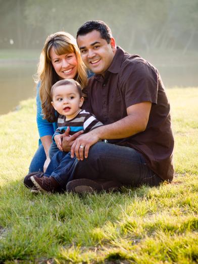 Happy couple with toddler